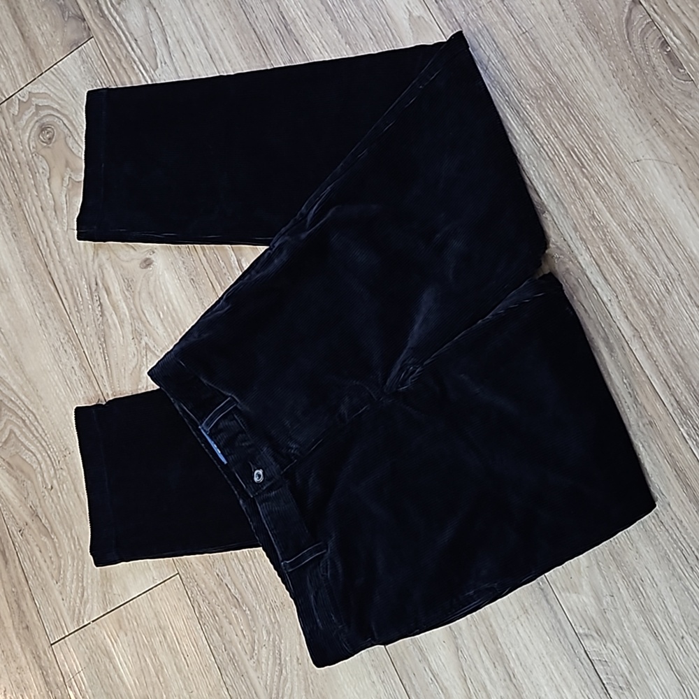 Polo Ralph Lauren Blue Corduroy Straight Leg Pants Youth Big Girl's Size 18